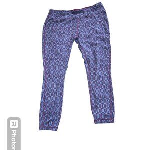 Prana Leggings Size XL Colorful Purple Print